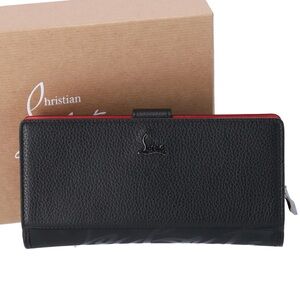 Christian Louboutin Black and Red Leather Wallet